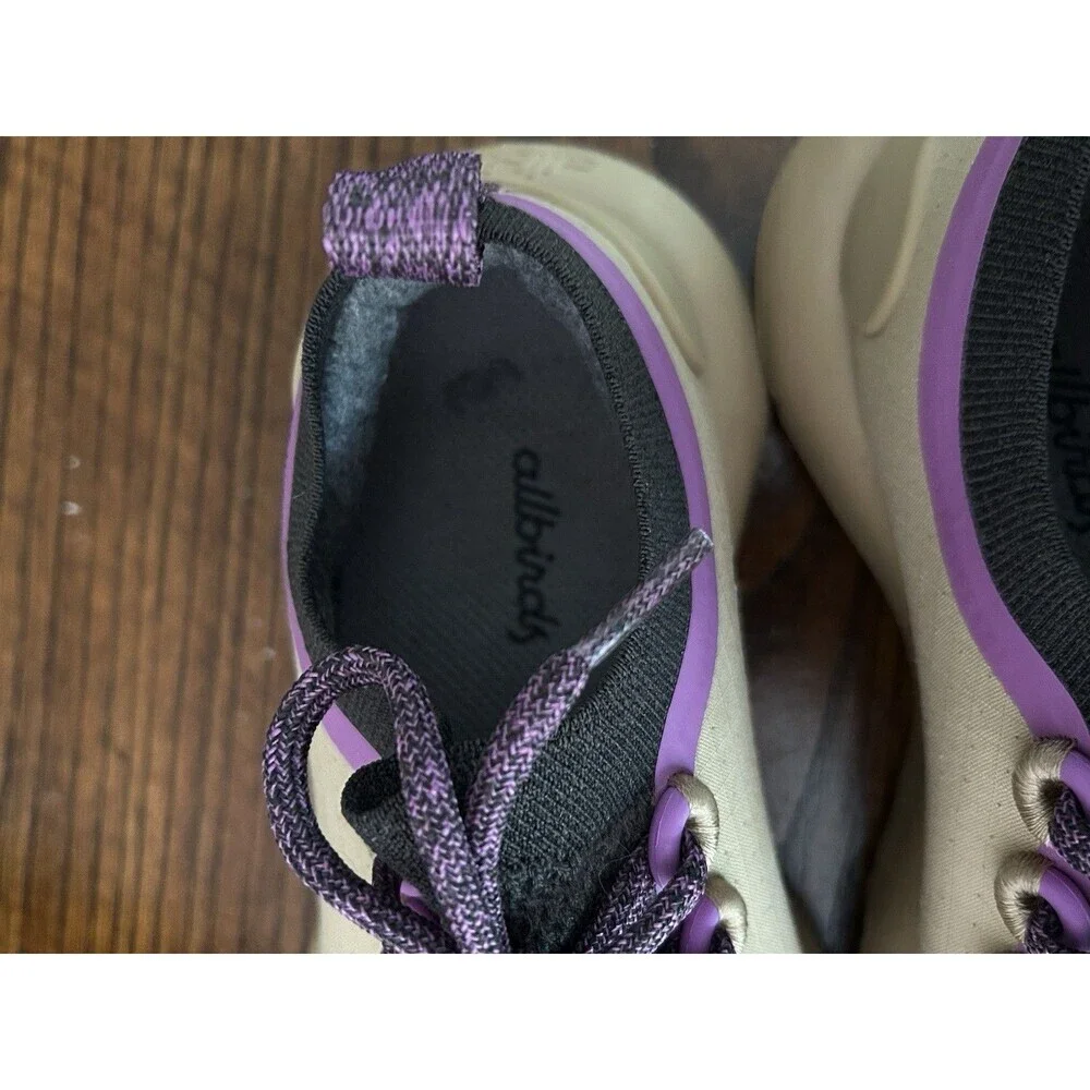 Allbirds Trail Runners Shoes Size Women's 6 Hazy Beige Lux Purple Hike Outdoors